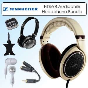  Sennheiser HD598 Audiophile High Gloss Burl Wood Accents 