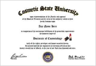 Cosmetology Diploma   Cosmetologist Lover Diploma  