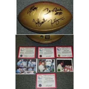  Rich Gannon & Jerry Rice & Tim Brown & Jerry Porter Signed 