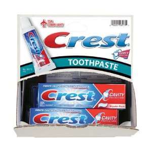 Crest Toothpaste, Fluoride Anticavity, Regular Paste 0.85 oz (24 g)