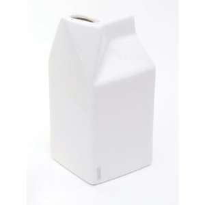  White Porcelain Milk Carton