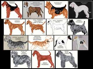 TERRIER (A   K) COUNTED CROSS STITCH PATTERNS  