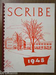 1948  SCRIBE  MARLETTE HIGH SCHOOL YEARBOOK MARLETTE MICHIGAN  