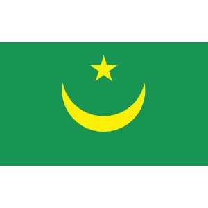  Mauritania 5 x 8 Nylon Flag Patio, Lawn & Garden