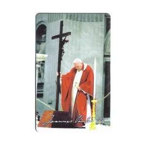   Card Pope John Paul II Holy Father With The Cross 
