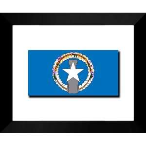  Northern Mariana Islands Flag Wood 15x18 Framed Photo 