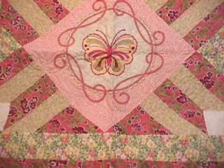 New Butterfly Pink Yellow Quilt Sham Sheet Set Twin  