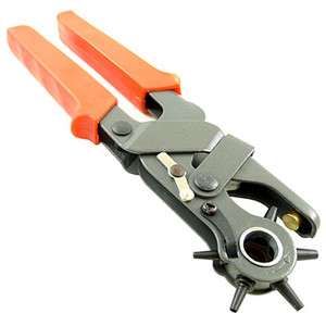 Leather Hole Punch Hand Pliers Belt Holes Punches Plastic Rubber Heavy 