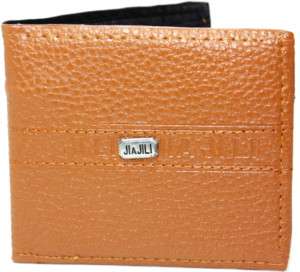 Womens Tan Faux Leather Bi Fold Credit Card Wallet  