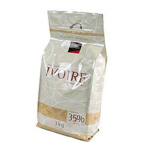 Valrhona White Chocolate Pistoles   35%, Ivoire   1 bag, 6.6 lb