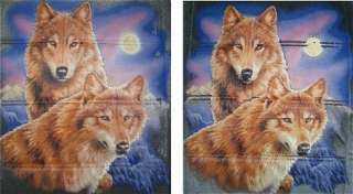   HIGH BACK SEAT COVERS WOLF PRINT HAS DEFECTS CAR SUV SCC HB D 4  