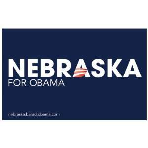   Obama   (Nebraska for Obama) Campaign Poster 17 x 11