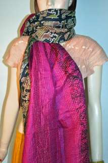 30 Pure Vintage Silk Hand quilted SCARVES STOLE scarf  