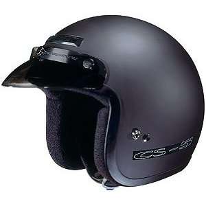  HJC CS 5 Open Face Motorcycle Helmet Flat Black Medium 