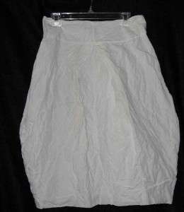 LILITH of France White Crinkled Skirt Sz M US; 40 FR  