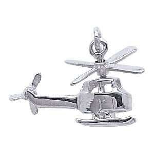    Rembrandt Charms Helicopter Charm, Sterling Silver Jewelry