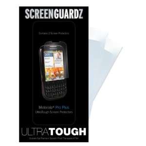  Motorola Pro + UltraTough Clear ScreenGuardz (Dry Apply 