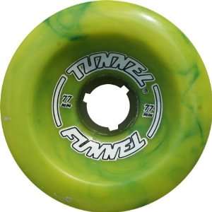   Funnel Str 77mm 76a Yellow Green Swirl Skate Wheels