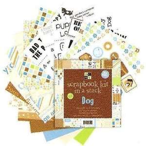 com Scrapbook in a Stack Dog 8 x 8 Papers Cardstock Stickers Quotes 