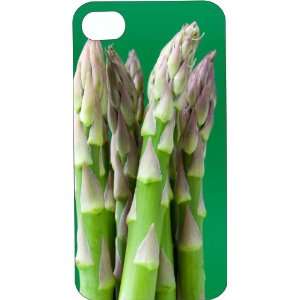Clear Hard Plastic Case Custom Designed Great Green Asparagus iPhone 