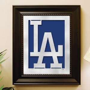 Los Angeles Dodgers Framed Laser Cut Logo Wall Art Sports 