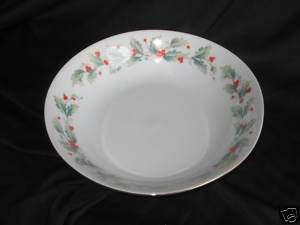China Pearl Noel Holly and Berries Saucers  