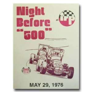  1976 Indy Race Way Park Poster Print
