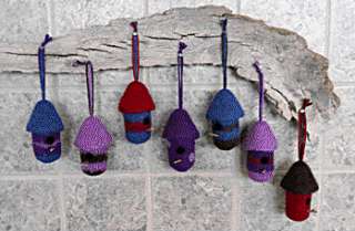 Fiber Trends BIRD HOUSE ORNAMENTS knitting pattern 227  
