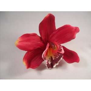 NEW Bright Pink Cymbidium Orchid Hair Clip, Limited 