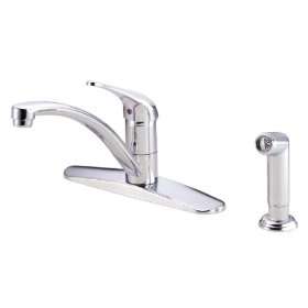   Faucet with 4 Hole Configuration, Metal Lever Han