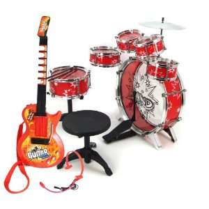   11pc Kids Boy Drum Set Musical Instrument Toy Playset Toys & Games