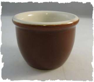 Vintage Hall China Brown & White Custard Bowl 851 1/2  