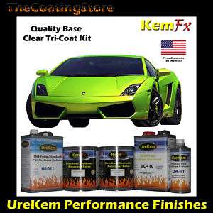   Green Pearl TriCoat Tri Coat 3 Stage Custom Auto Car Paint Kit  