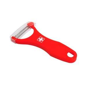 Swissmar Red Swiss Stainless Scalpel Peeler with Cross  