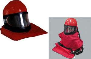   RESPIRATOR SAFETY HELMET CLEMCO APOLLO 60 CAPE RED SANDBLASTING  