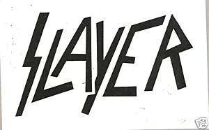 Cut Out Window Sticker Slayer Logo Black  