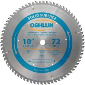  Oshlun SBSS 100072 10 Inch 72 Tooth TCG Saw Blade with 5/8 