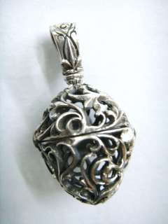 GOTHIC VERVAIN LOCKET STERLING 925 SILVER PENDANT CHARM  