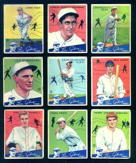 1934 Goudey Baseball COMPLETE Set w/some HIGH GRADE  