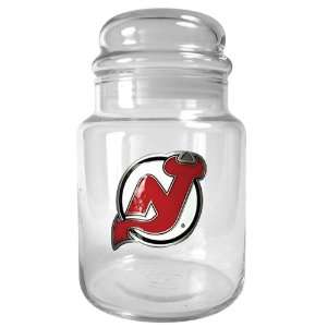    New Jersey Devils NHL 31oz Glass Candy Jar