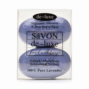  de luxe SaVON Bar Soap, Pure Lavender, 2 ea Beauty