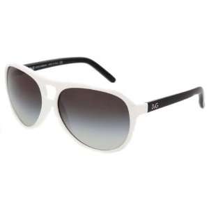 Dolce& Gabbana D&G DD8070 1598/8G White/Gray Gradient 60mm Sunglasses
