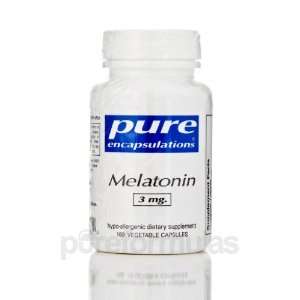  Pure Encapsulations Melatonin 3 mg. 180 Vegetable Capsules 