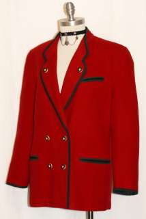 SALZBURGER / WOOL ~ RED Women AUSTRIA Winter WALK Dress Suit Coat 