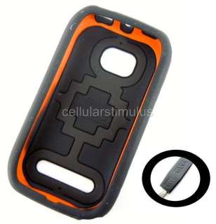 New OEM T Mobile Black D3O Flex Hard Gel Case Nokia Lumia 710 + Free 