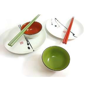 Brush Painting   Sushi Set for Two 