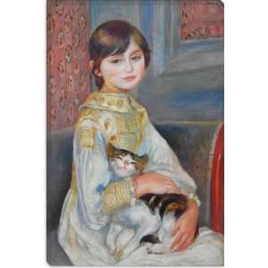 Julie Manet with Cat 1887 by Auguste Renoir aka Pierre Auguste Renoir 