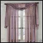 Daisy Fuentes GLAM Sheer SCARF Valance 20 x 84   LILAC Lavender 