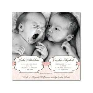  Twins Birth Announcements   Banner Delight By Shd2 Health 