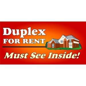  3x6 Vinyl Banner   Duplex for Rent Must See Inside 